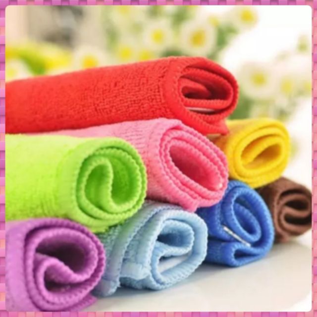 Microfiber Face Hand Towel Handkerchief Washing Cloth Tuala Muka Sapu ...