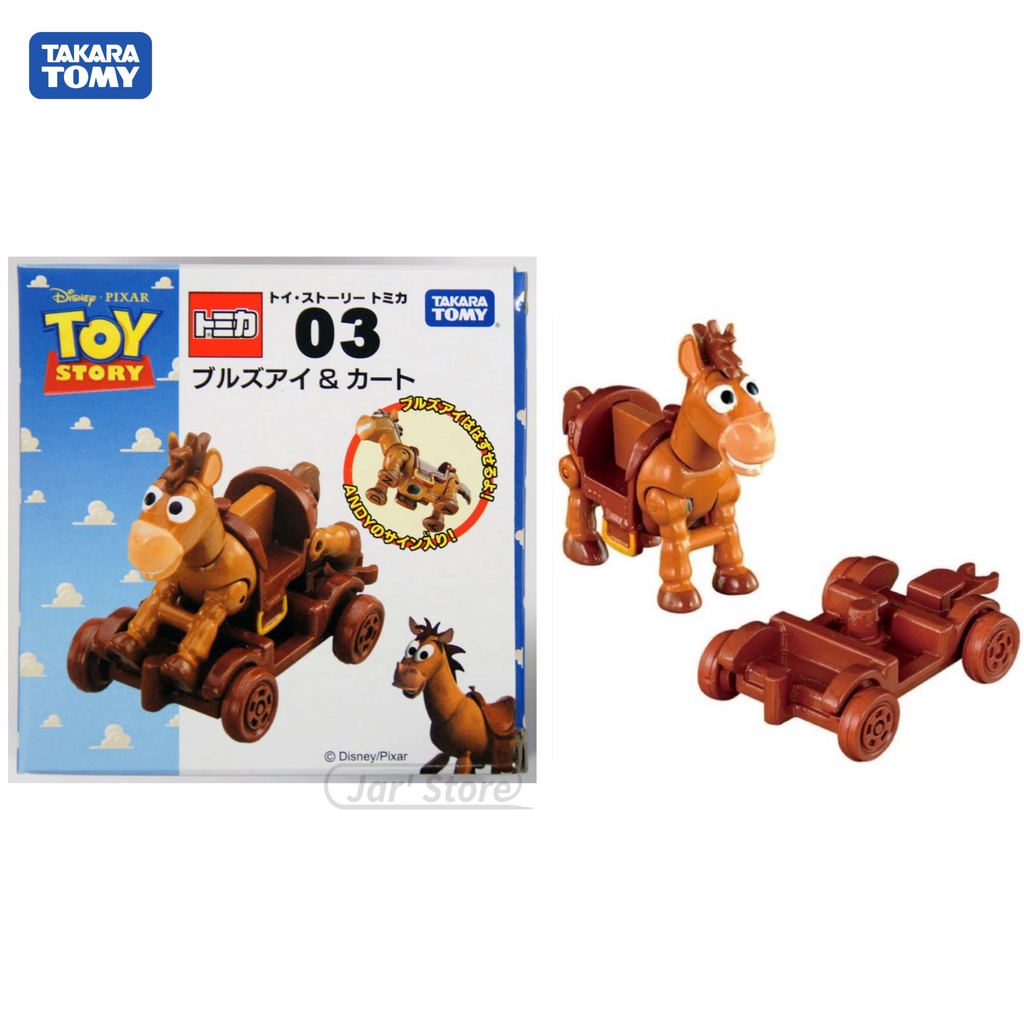 Diecast Toy Story No. 03 Bullseye and kart Takara Tomy Replica Toy