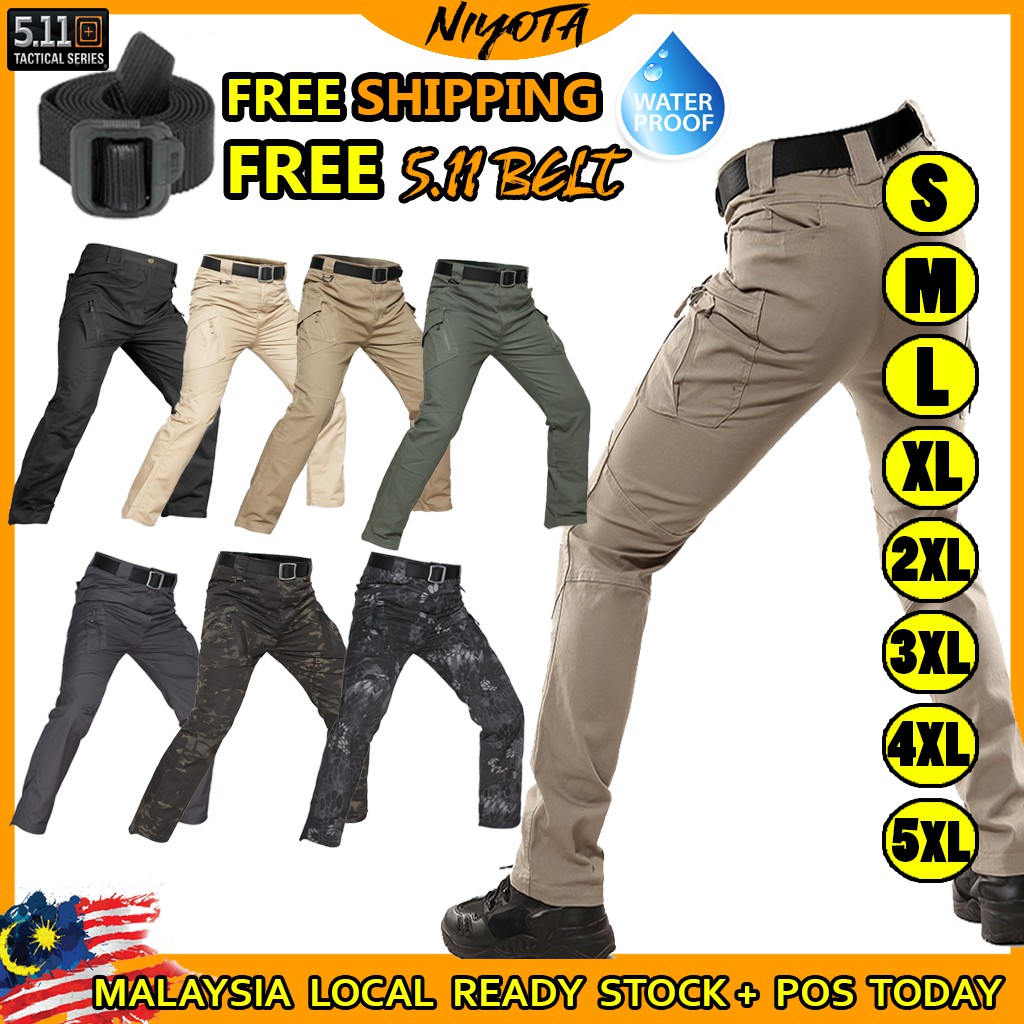 FREEBELT💥🤩WATER RESISTANT SELUAR KARGO CARGO MILITARY PANTS TACTICAL ...