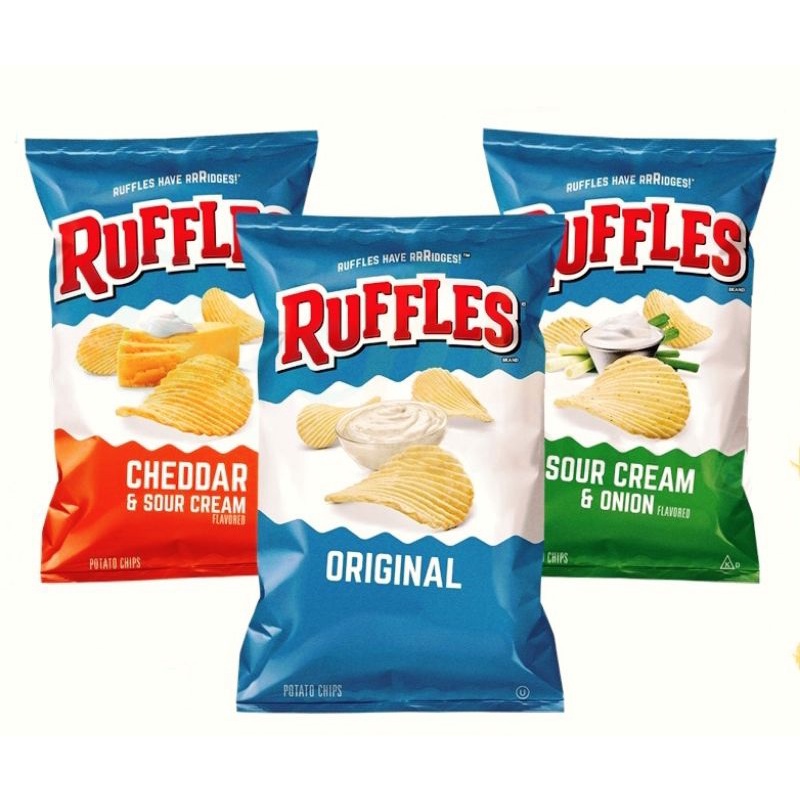 Ruffles Potato Chips (184.2g) - Original / Cheddar & Sour Cream / Sour ...