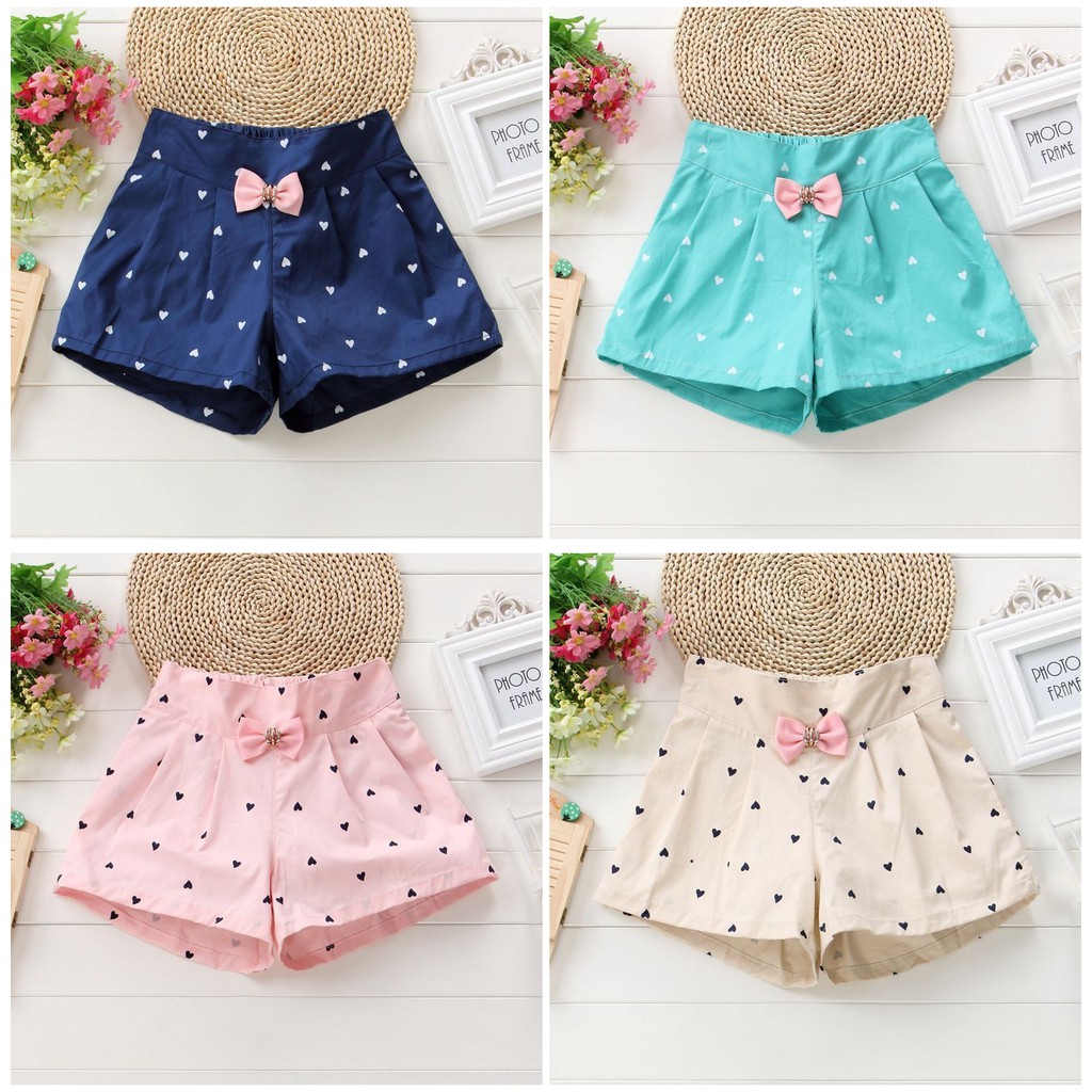 Kids Summer Shorts Bow Shorts For Girls Fashion Girls Shorts Children