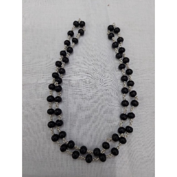 Original Silver Karungali Malai 54 Ebony Wood Necklace | Shopee Malaysia