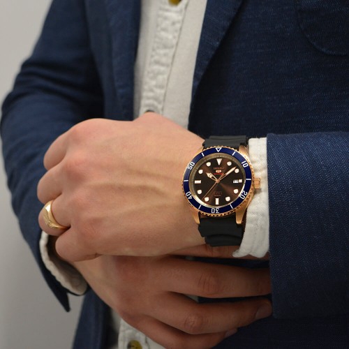 seiko 5 sports rubber strap