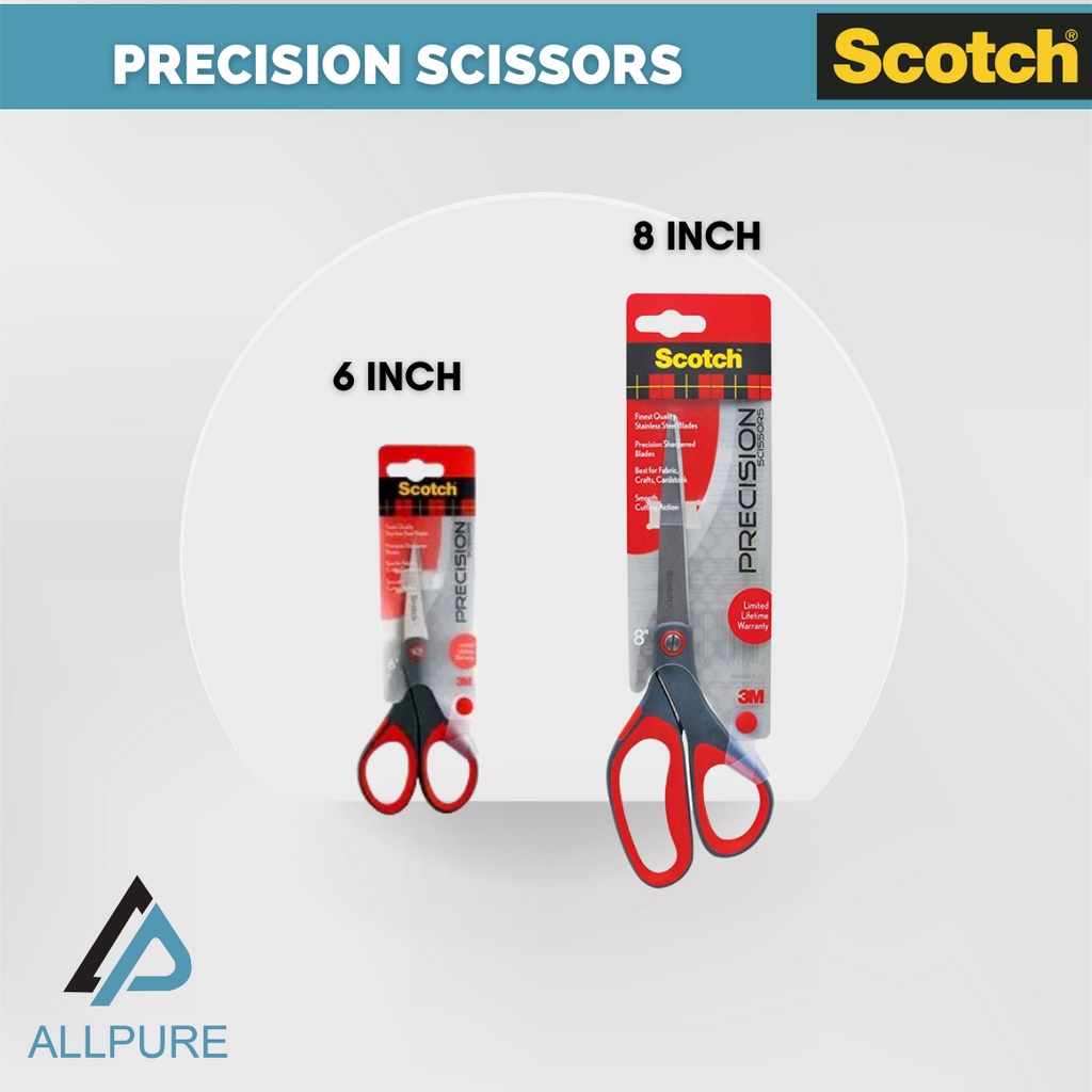 3M Scotch Precision Scissors (6 inch / 8 inch) Shopee Malaysia