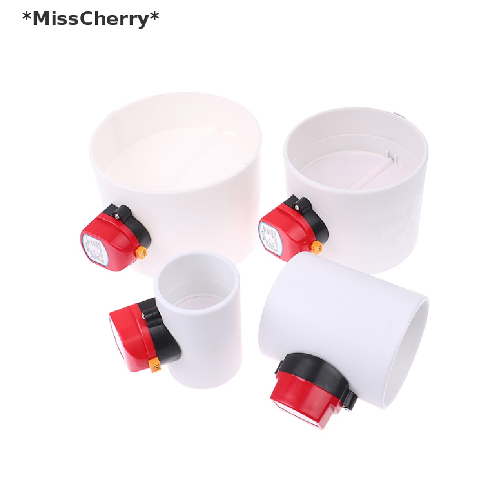 [[MissCherry]] Electric Damper PVC Pipe Air Volume Control Valve Round