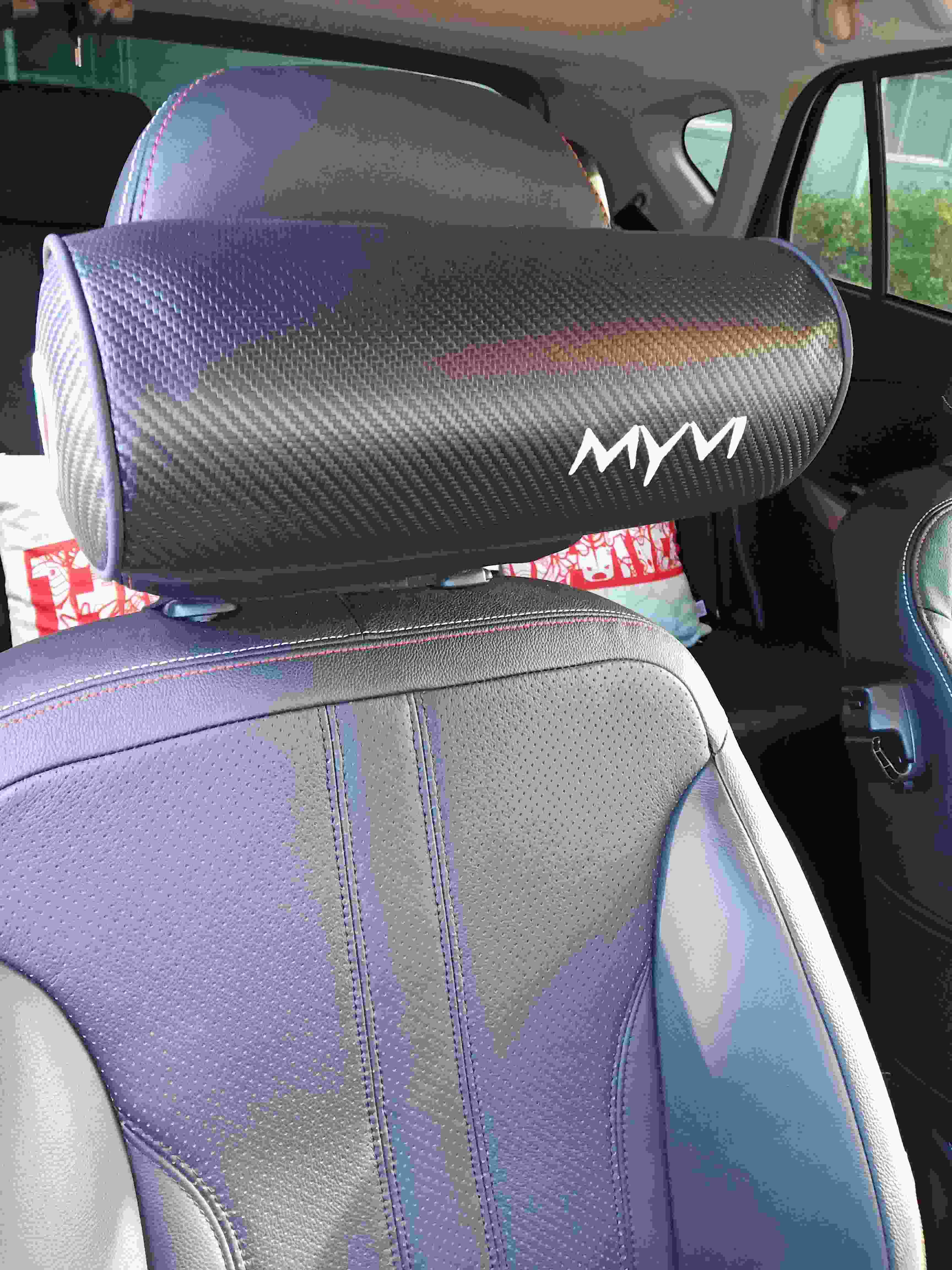 Car Perodua MYVI BEZZA AXIA Car Seat Neck Pillow Carbon 