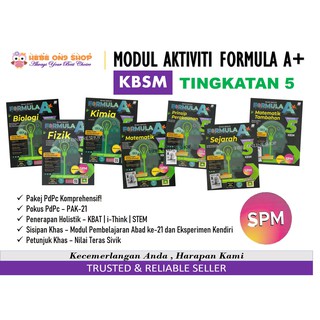 Modul Aktiviti Formula A+ Tingkatan 5 KBSM/KSSM 2020 SPM 