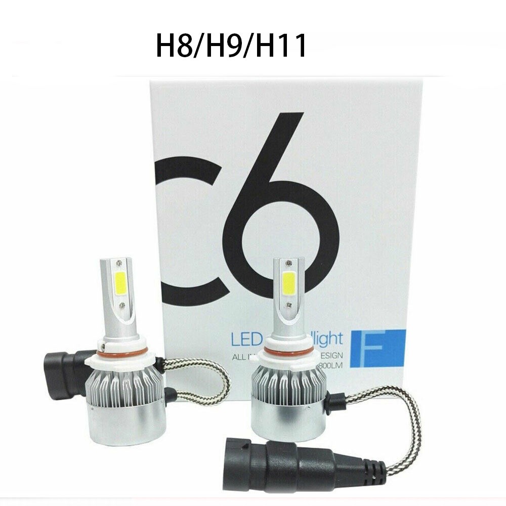 LED Headlight Kit H11 6000K White Fog Light CREE Bulb for TOYOTA Camry 2007-2019
