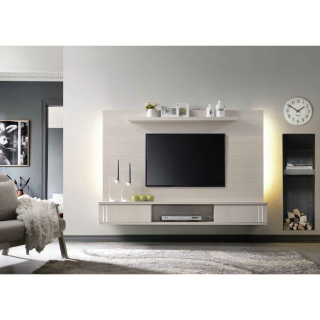 Free Shipping 6 High Quality Wall Mounted Tv Cabinet Diy Shopee Malaysia