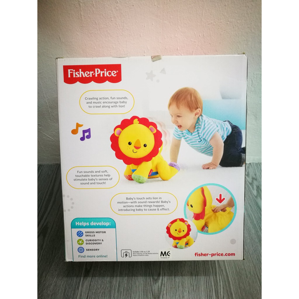 fisher price touch and crawl lion