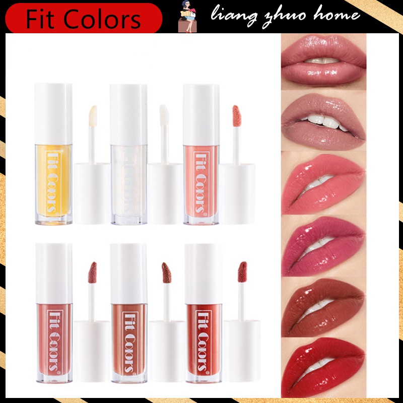 Fit Colors 6 Color Peach Milk Honey Lip Oil Relieves Dry Moisturizing ...