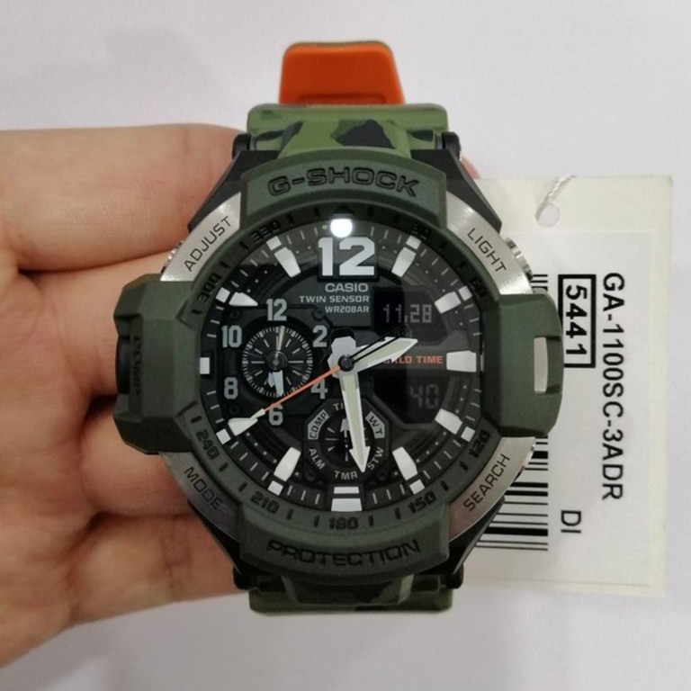 1100 1a1 G Shock Ga 1100 9g GA1100-1A1 Black Master Of G Air Watch G-