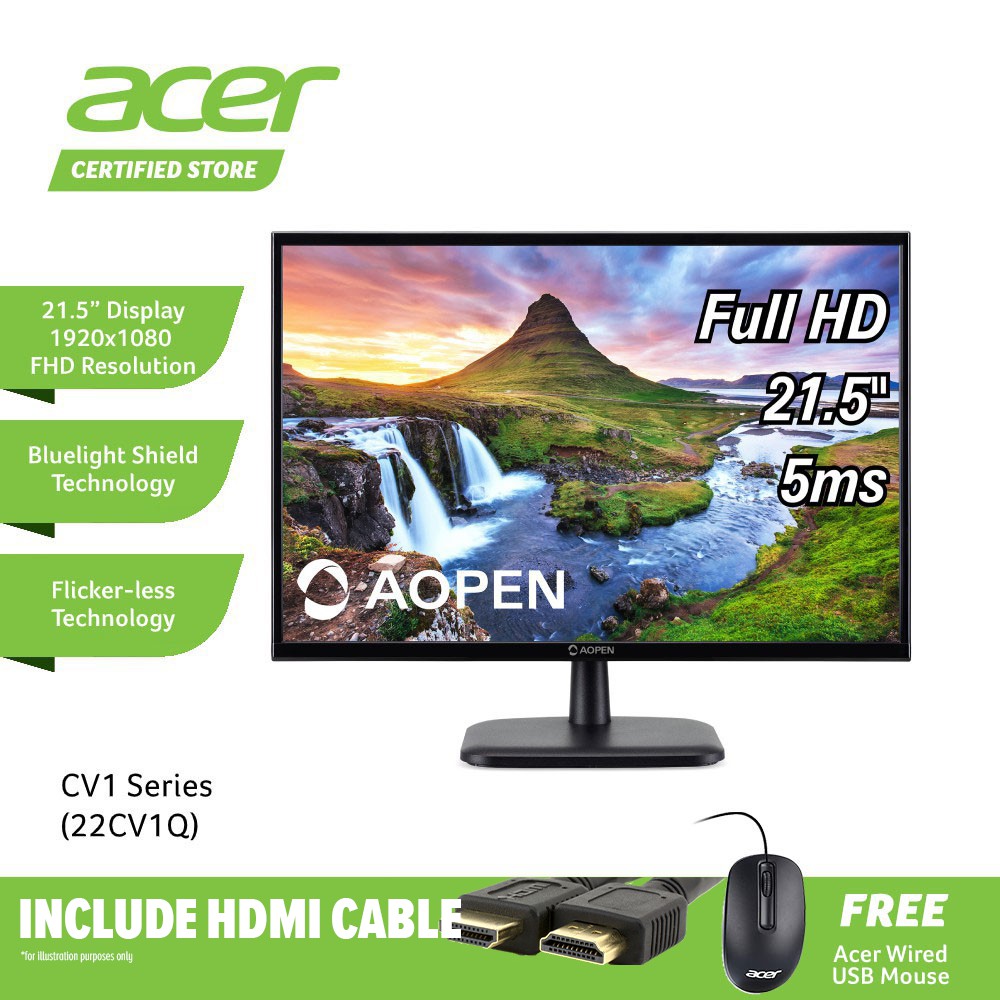 Acer aopen 22mx1qbii обзор