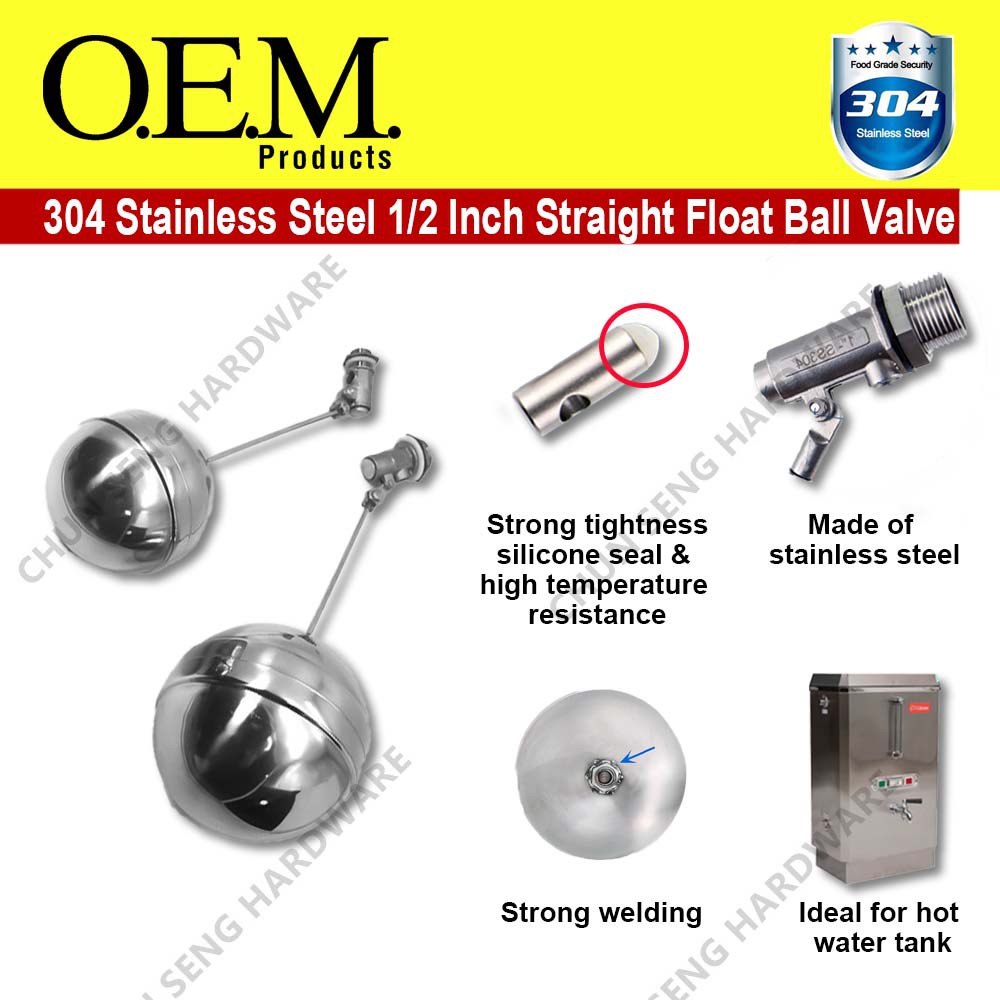 304 Stainless Steel Ball Float Valve Stainless Steel Float Valve 1 2