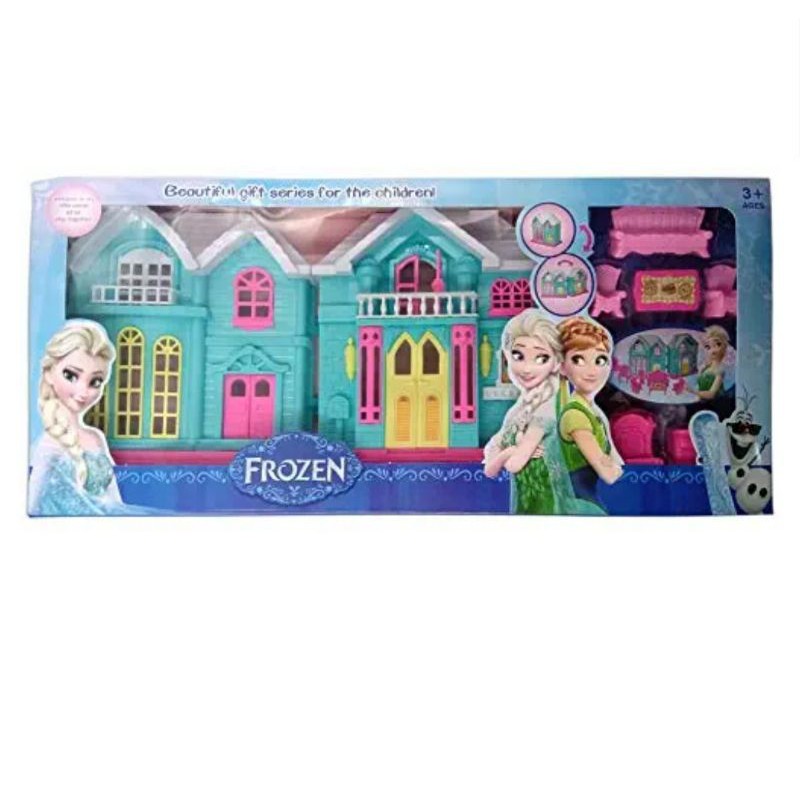 Beautiful Frozen Dollhouse Gift Set for Children Including Bed and Furnitures Frozen Toys Beauty