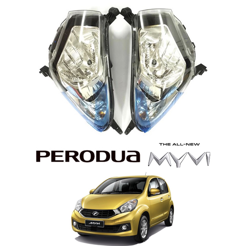 MYVI 2015 ICON - HEAD LAMP (NEW) OEM 1.3CC  Shopee Malaysia