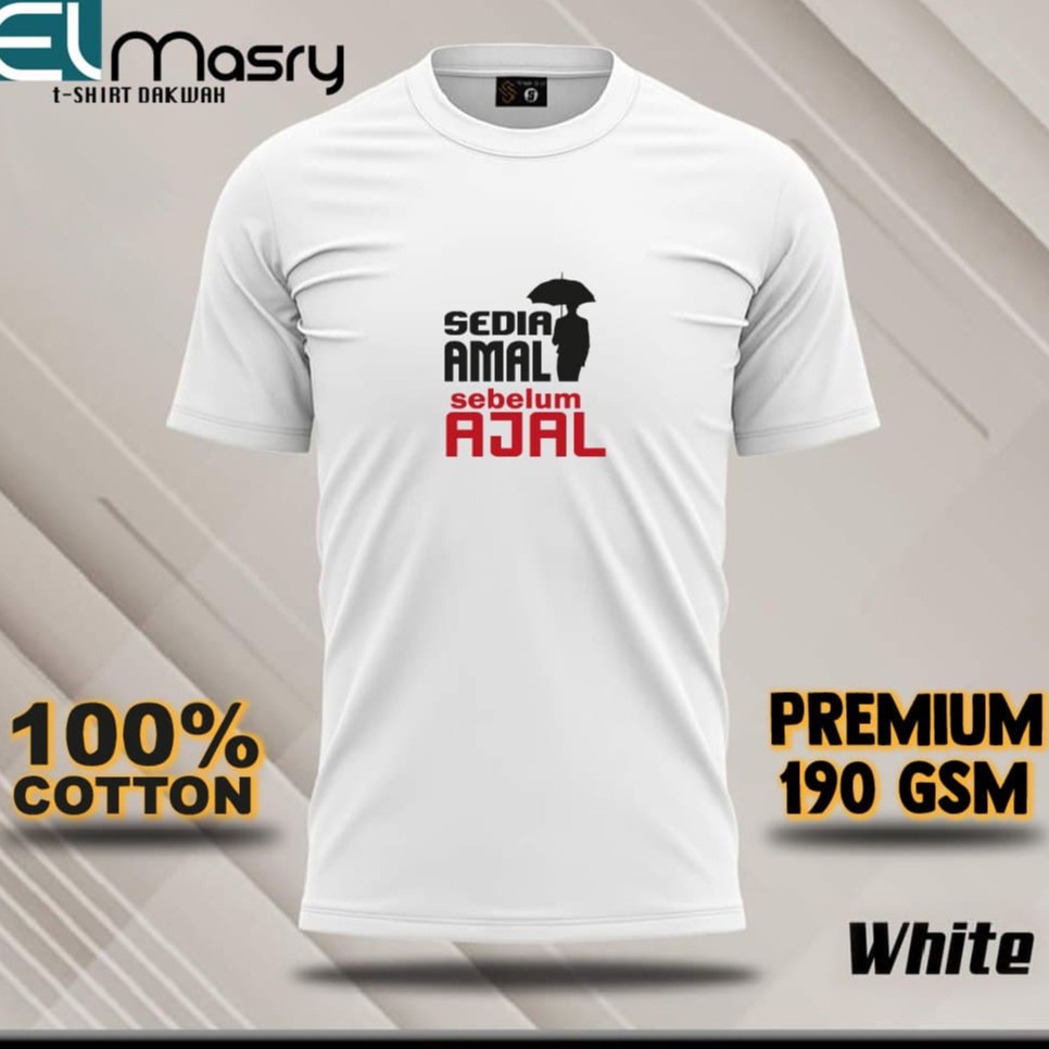 Tshirt Fashion Dakwah Lelaki Islam Cotton Premium