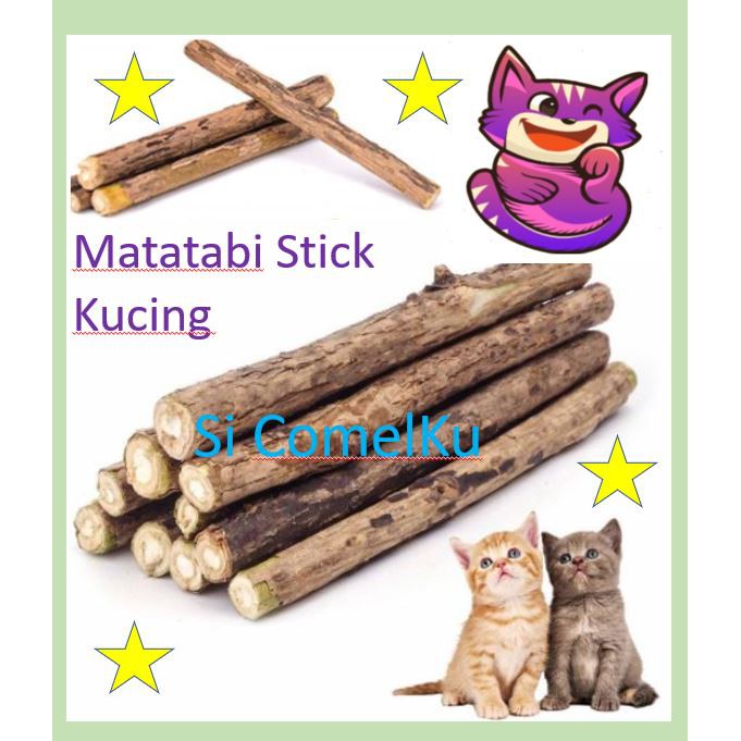 Matatabi Stick Kucing Bagus untuk Gigi / Catnip Snack Teeth 