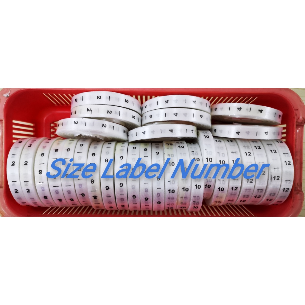*ORIGINAL* Size Label Number Nombor size Lable 0 hingga 56