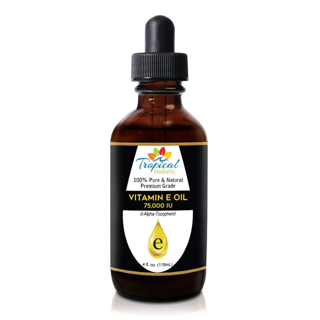 100% Pure Vitamin E Oil 4oz Extra Strength 75,000 IU ...