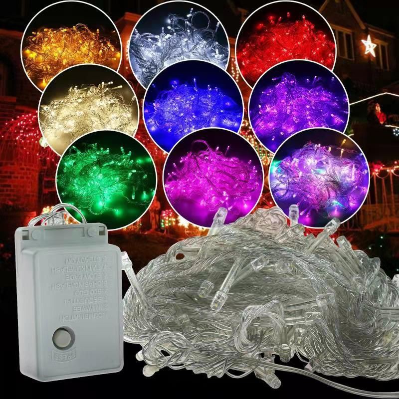 10M 100LED Decor String Light Lamp Wedding Christmas Party Xmas Raya Deepavali Decoration String Light Lamp