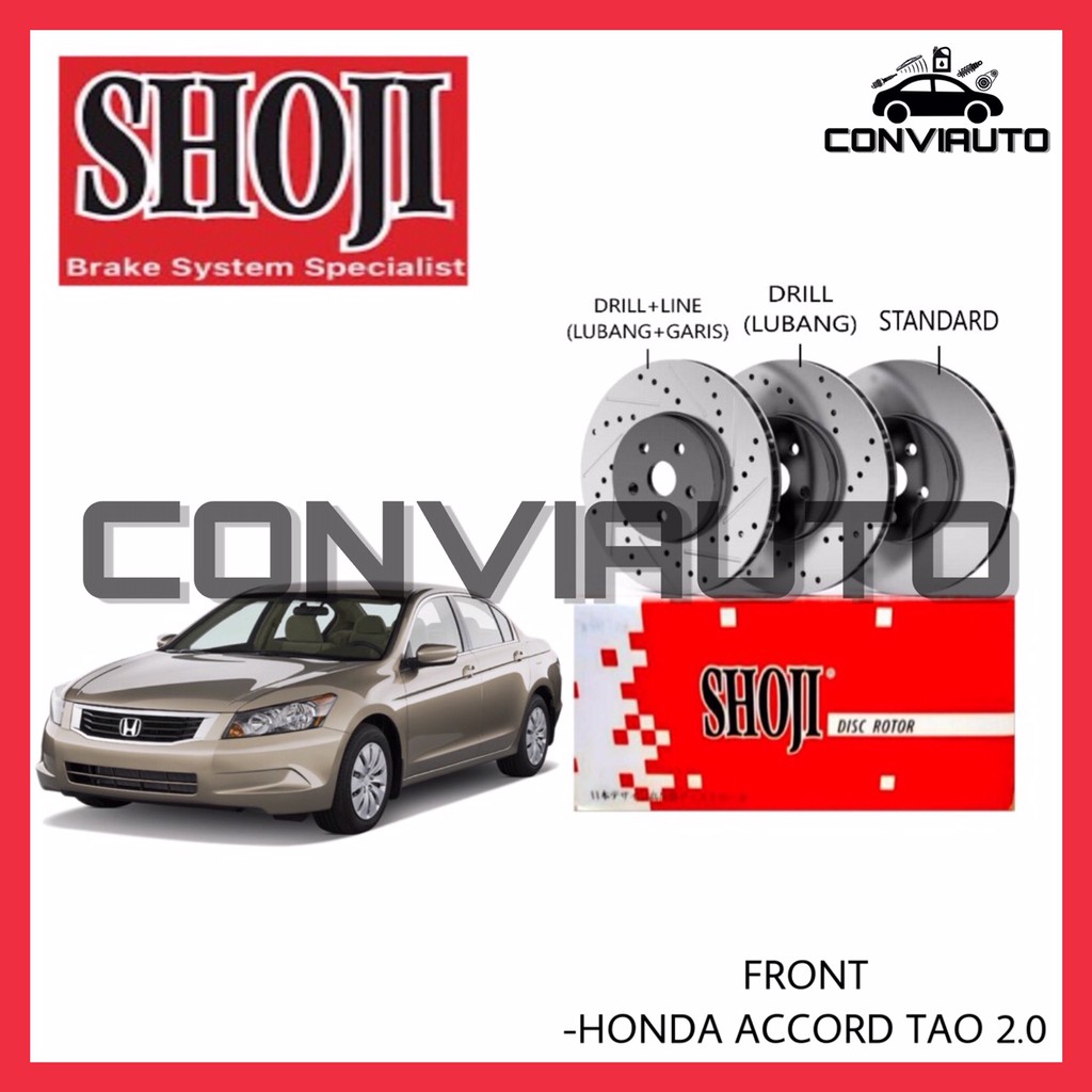 HONDA ACCORD TAO 2.0 DISC BRAKE ROTOR DRILL & LINE SHOJI 1SET Shopee
