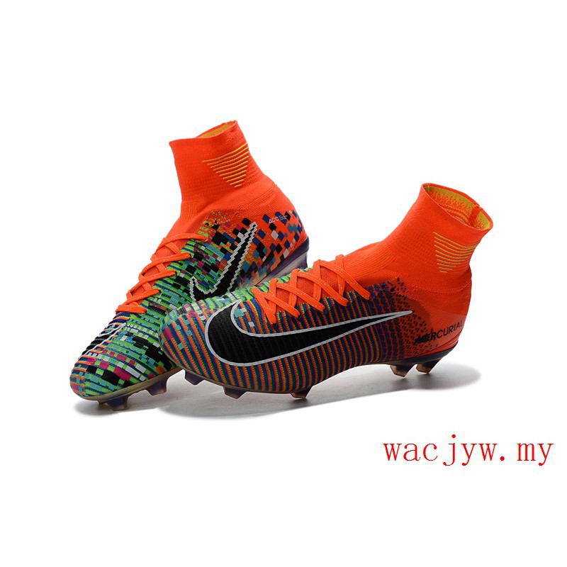 nike mercurial superfly v ea sport fg soccer cleats orange colorful