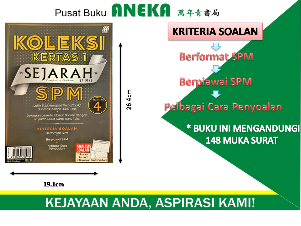 Aneka Koleksi Kertas 1 Sejarah Tingkatan 4 Sasbadi Shopee Malaysia