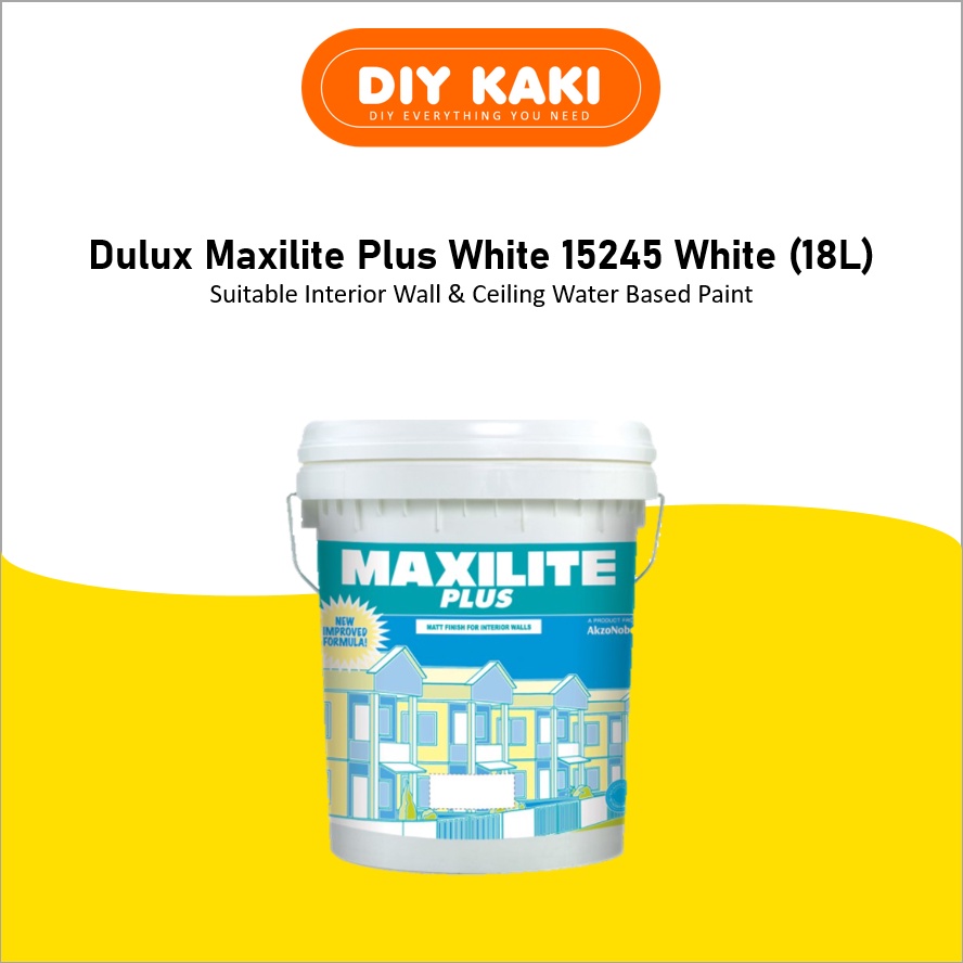 [18 Liter] DULUX Maxilite Plus / White Paint Emulsion / 15245 Shopee