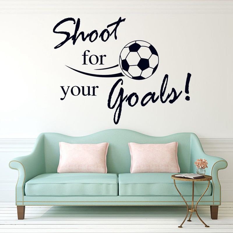 Football Wall Stickers For Kids Rooms Living Room Boy S Bedroom Decor Wall Art