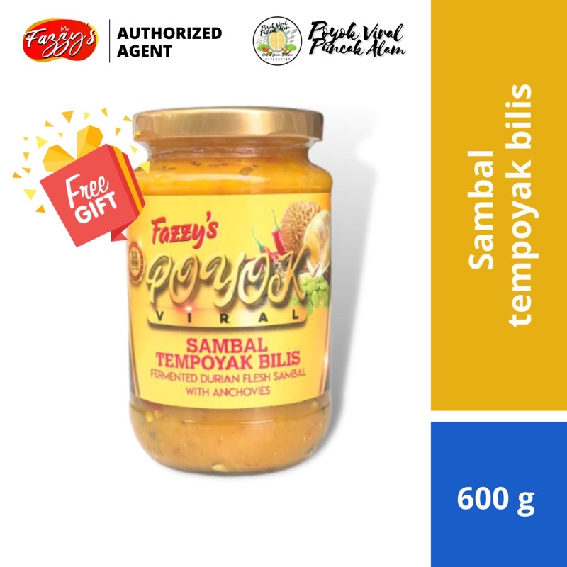 [READY STOCK] Sambal Tempoyak Bilis Viral by Fazzy - Poyok Viral FREE GIFTS FAST SHIPPING SAMBAL ANCHOVIES DURIAN