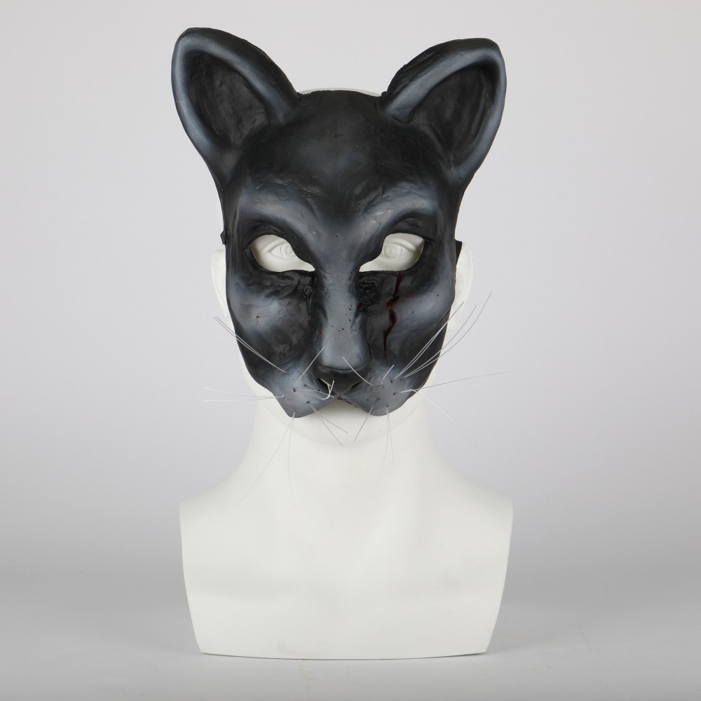 2019 Movie Pet Sematary Church Cat Mask Ellie S Cat Cosplay Animal Masks Scary Horror Halloween Party Mask Latex Adult Shopee Malaysia