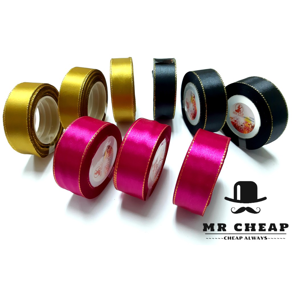 15 Different Colours 225 YARDS 25 MM/1" Cheapest Offer 15 ROLLS  SATIN RIBBON 