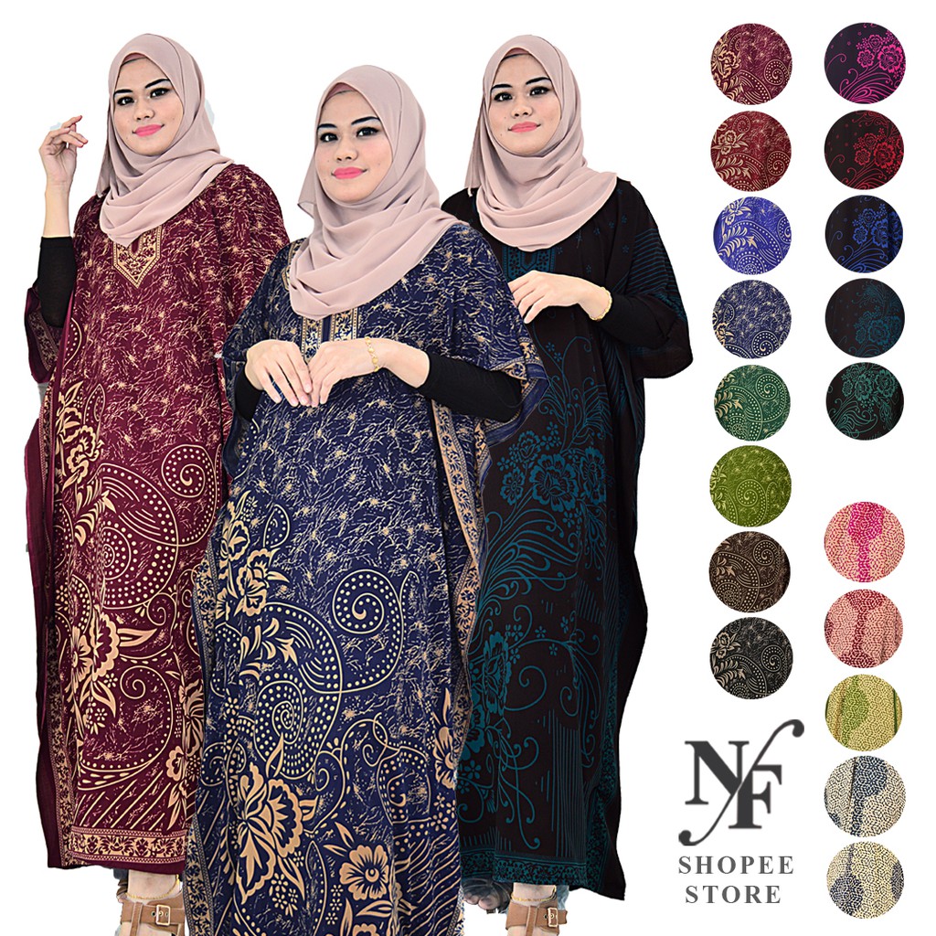 Baju Tidur Kelawar/Baju Kaftan Bali Cotton/Baju Tidur Wanita Corak