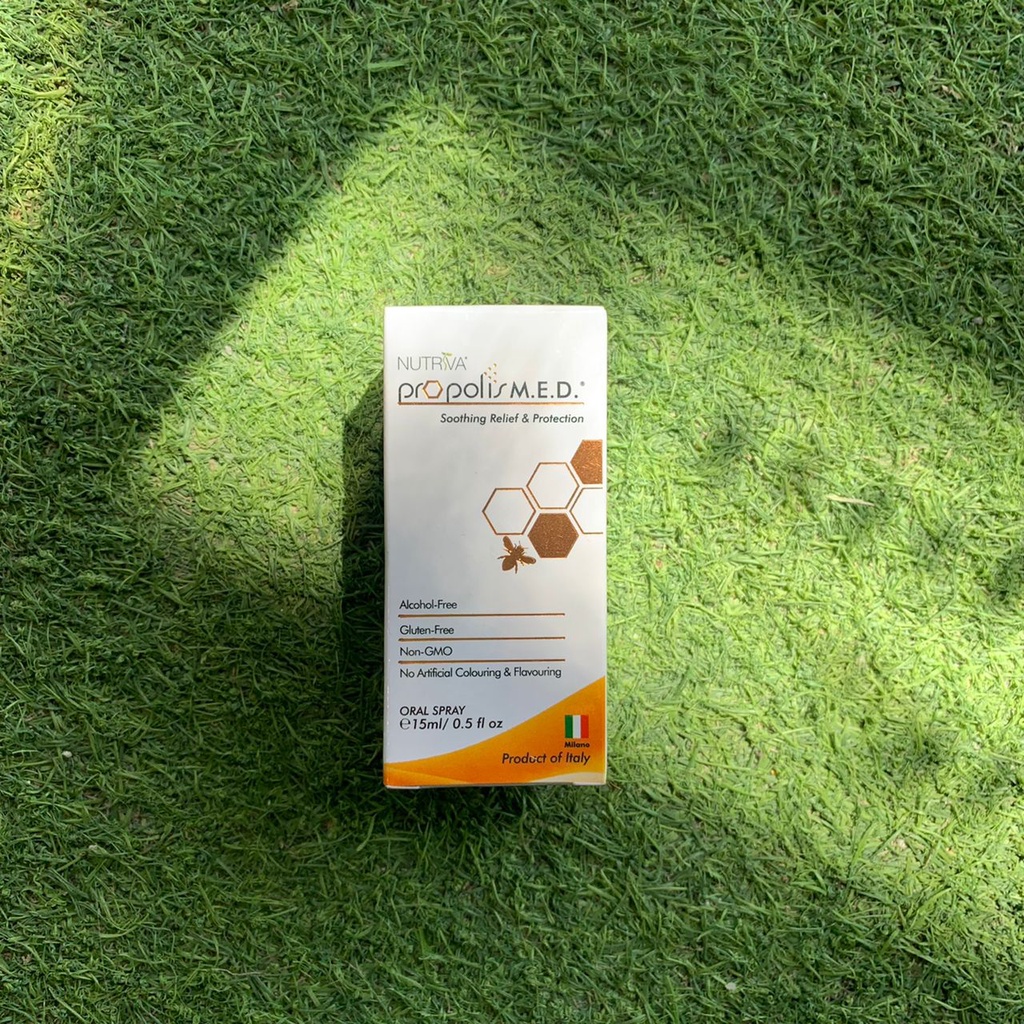 Nutriva Propolis M.E.D Throat Relief Oral Spray 15ml (For Sore Throat