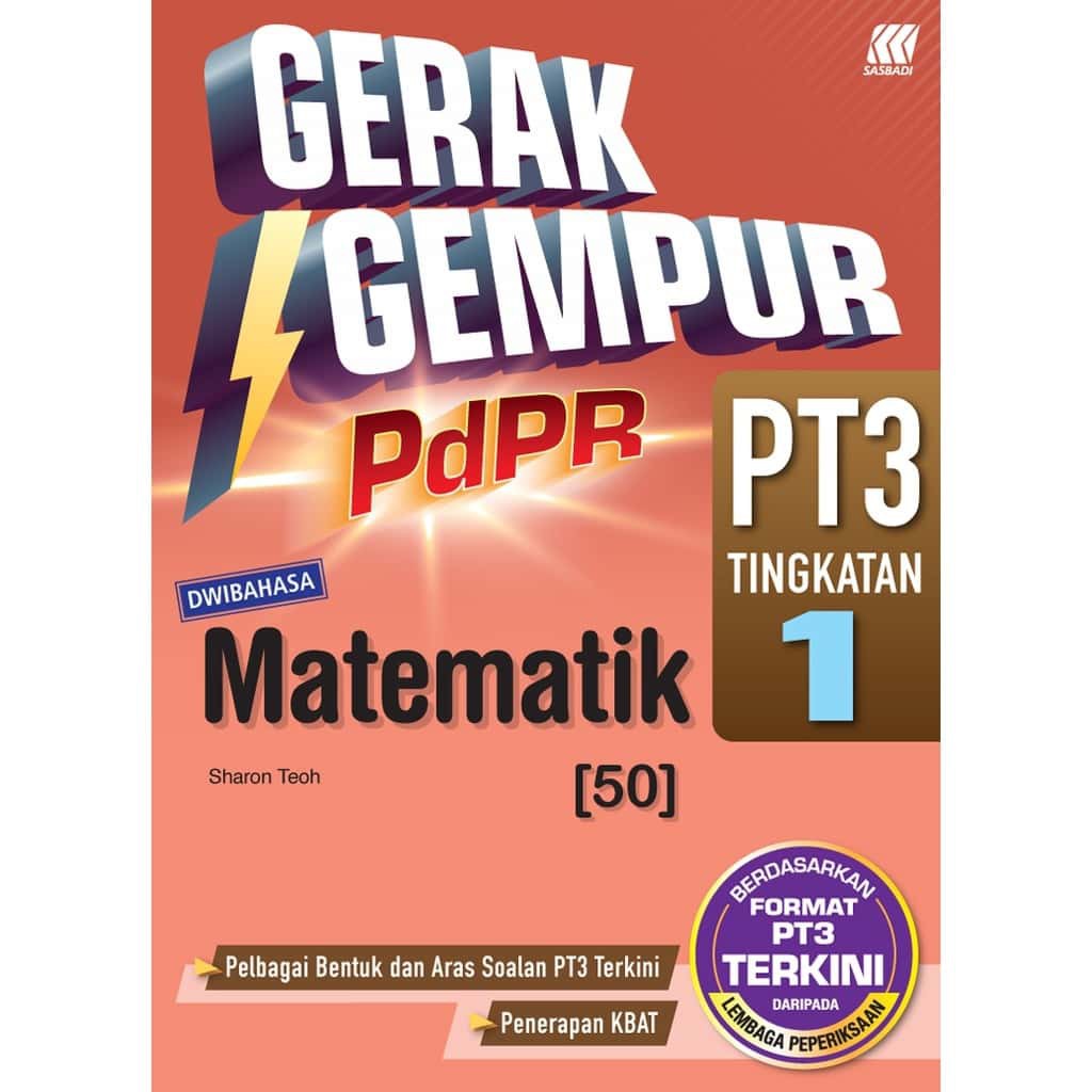 ST  SASBADI BUKU LATIHAN  GERAK GEMPUR PDPR PT3 2021 MATEMATIK