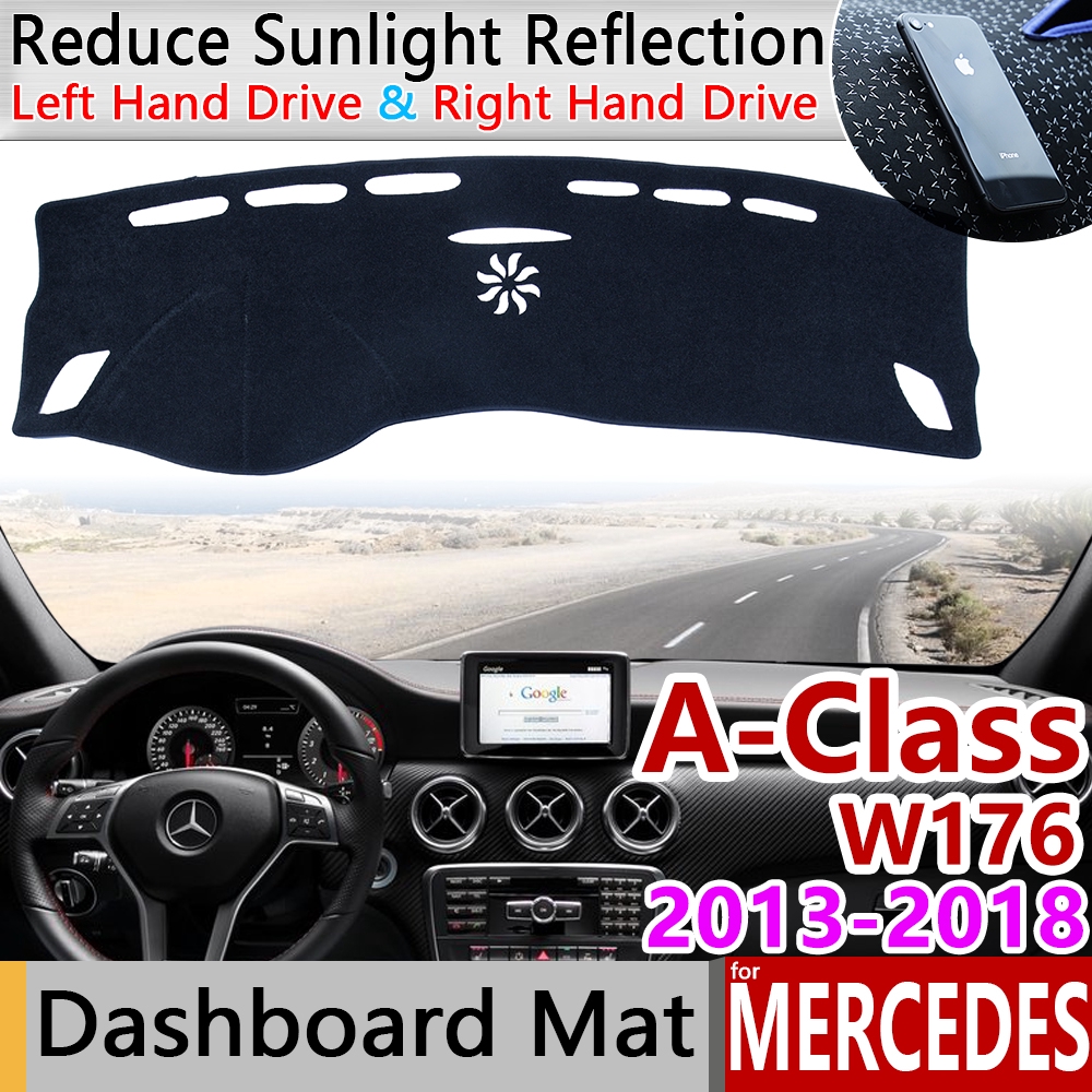 For Mercedes Benz A Class W176 Anti Slip Mat Dashboard Cover Pad Sunshade Dashmat Carpet Accessories A Klasse A160 A180 00 5 Shopee Malaysia