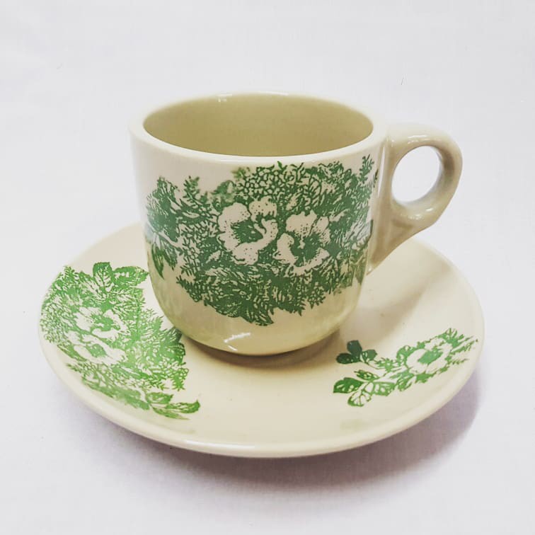Dinnerware Porcelain Malaysian Kopitiam Coffee Cup & Saucer (One Set
