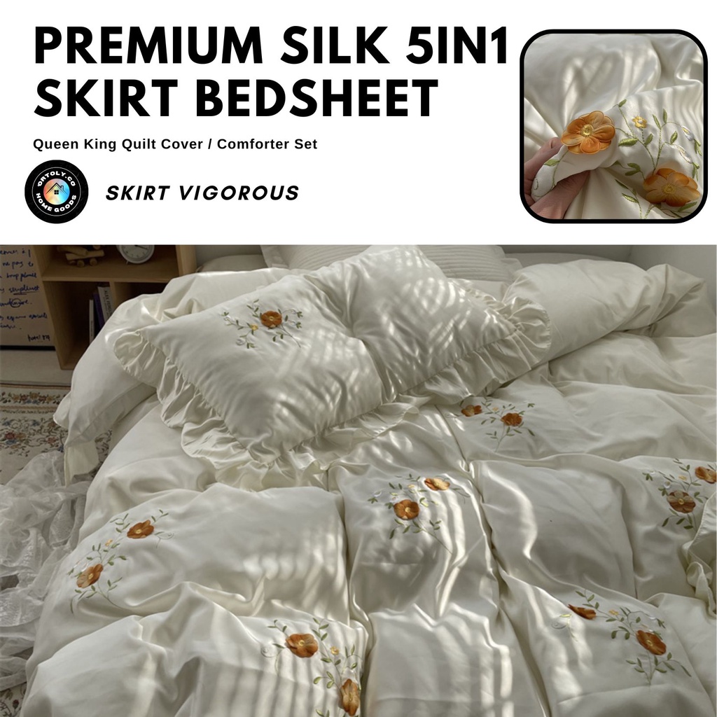 [New Arrival Aug 2022] 5in1 Skirt Bedsheet Wedding Cadar Pengantin