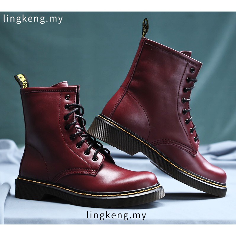 dr martens wine red