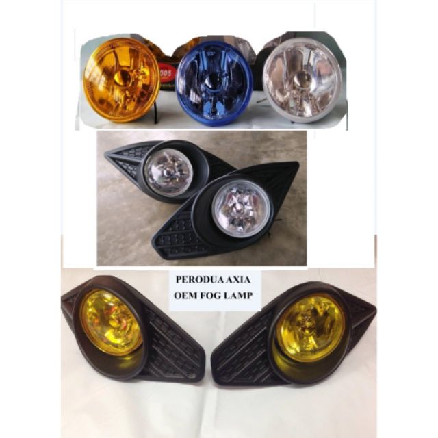 Sportlight fog lamp first model axia G spec left+right no 