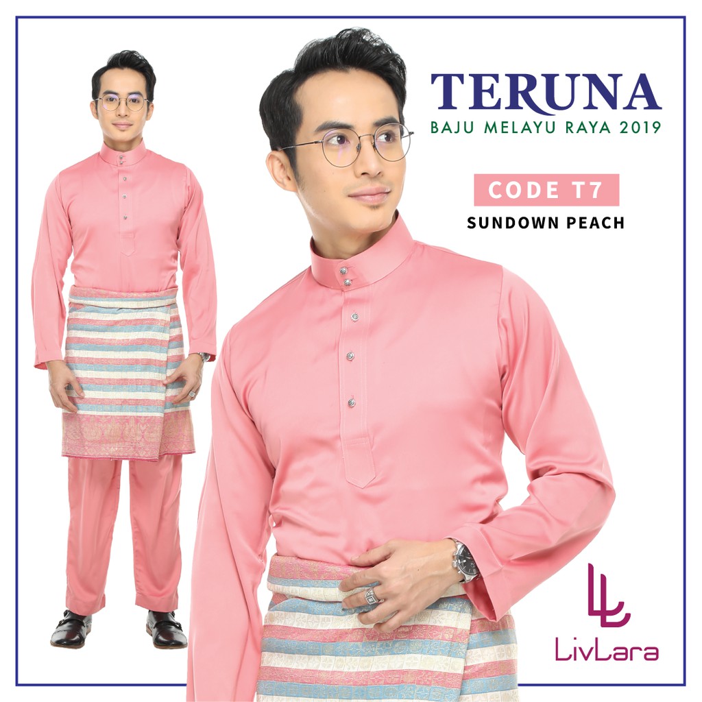 Baju Melayu Cekak Musang Lelaki Peach Raya 2021 Hot Klasik Fit Ready Stock Shopee Malaysia