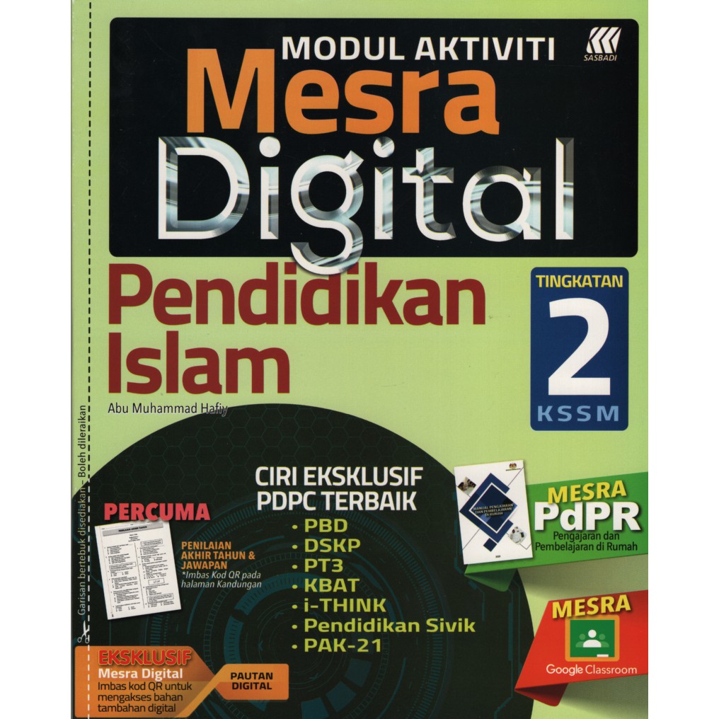 Modul Aktiviti Mesra Digital Pendidikan Islam Tingkatan 2 Shopee Malaysia