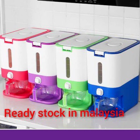 Rice Dispenser With Rinsing Cup@ Bekas Beras Viral