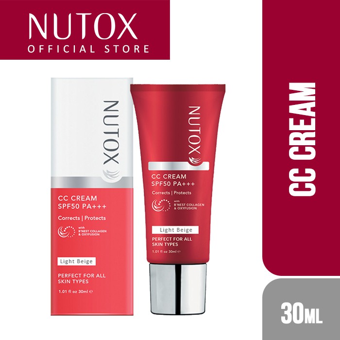 NUTOX CC Cream SPF 50 PA+++ - Light Beige (30ml)