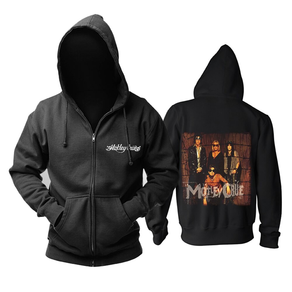 motley crue zip up hoodie