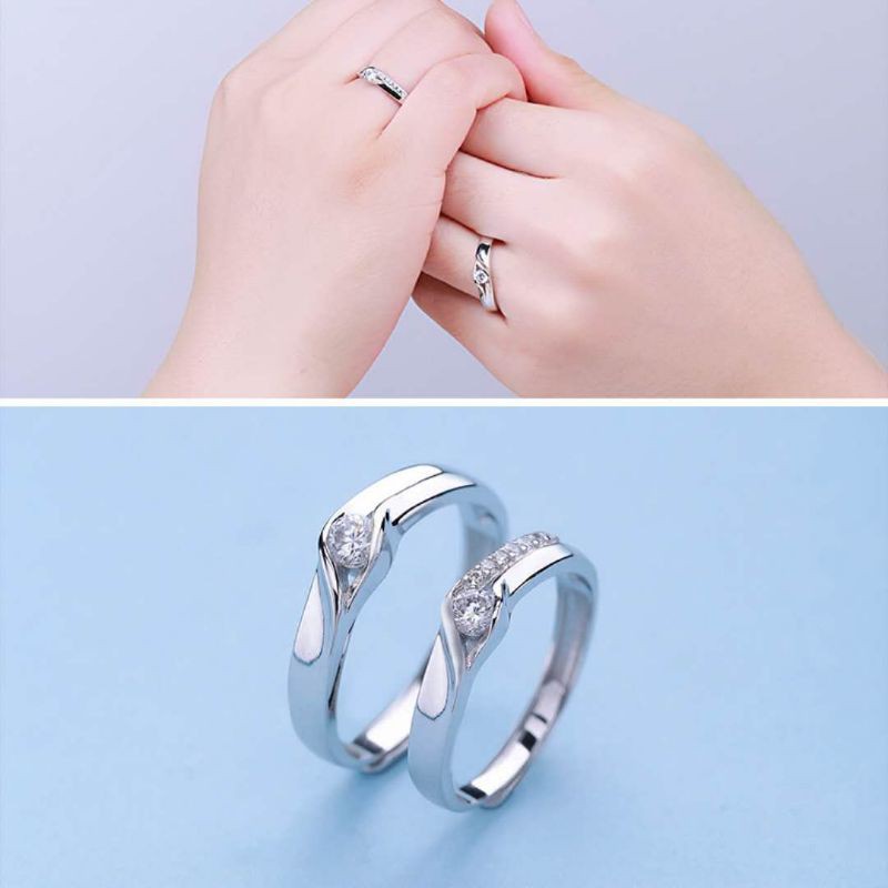 925纯银情侣戒指925 sterling silver couple ring