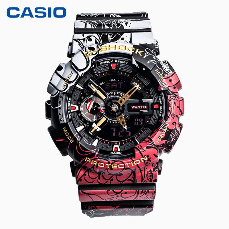 Spot Casio G Shock One Piece Luffy Joint Limited Edition Watch Male Ga 110jop 1a4 Shopee Malaysia