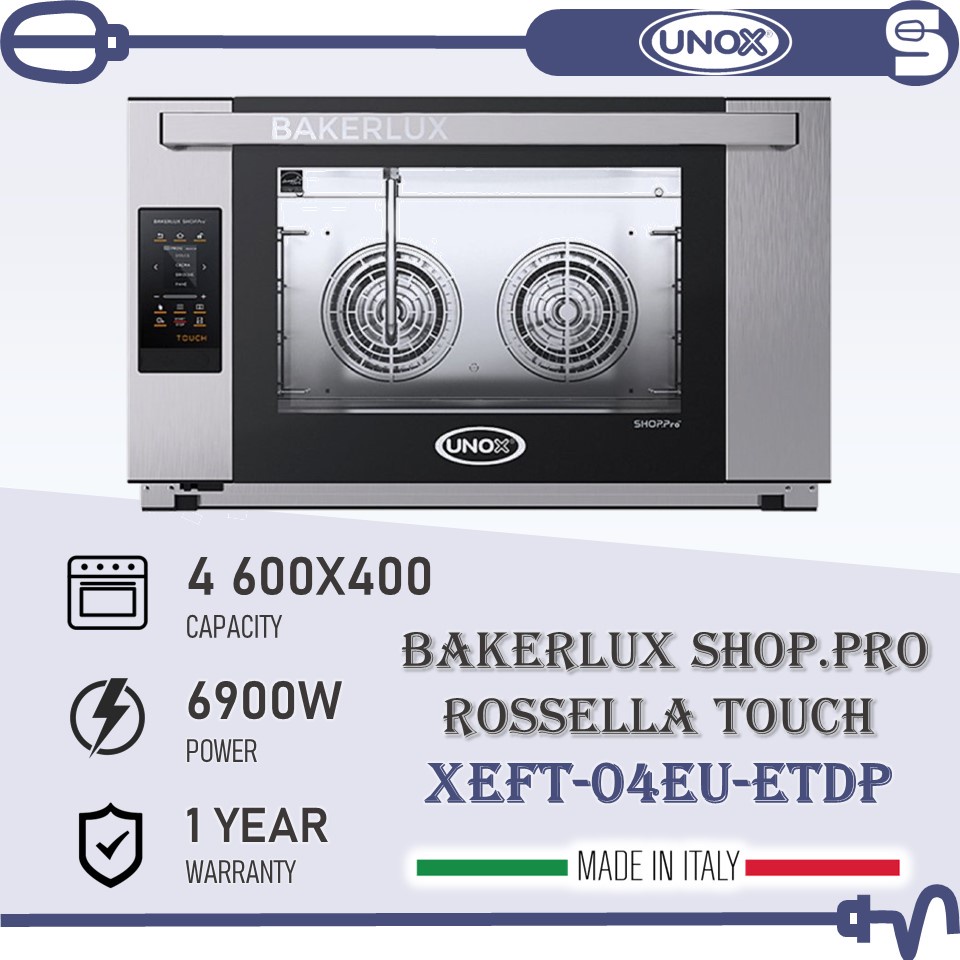 UNOX BAKERLUX SHOP.PRO 4 600x400 Rossella Convection Oven Touch XEFT ...