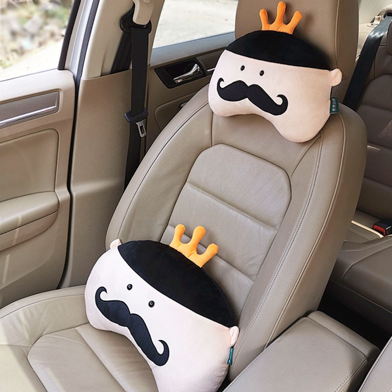 Car Neck Pillow Car Headrest Neck Pillow Cute Cartoon Pillow